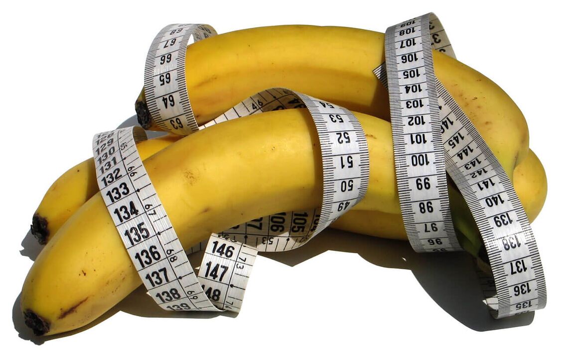 Increase in the penis - centimeter on bananas